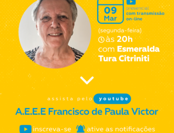 Palestra com Esmeralda Tura Citriniti – 09/03